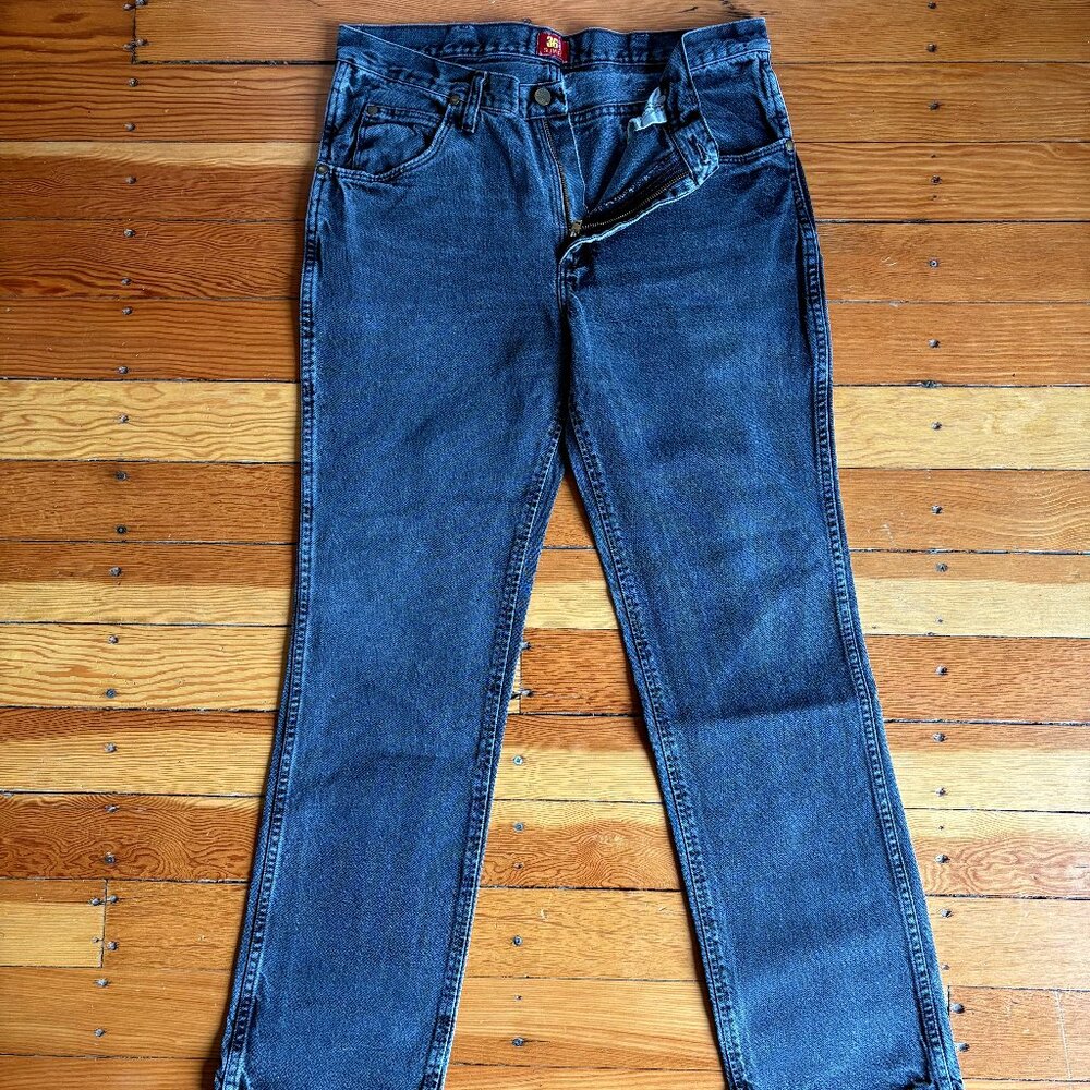 Wranglers Faded Black/Grey Wash Denim
